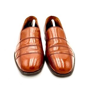 Adolfo Brown Leather Oxfords Sleek Formal Design‎